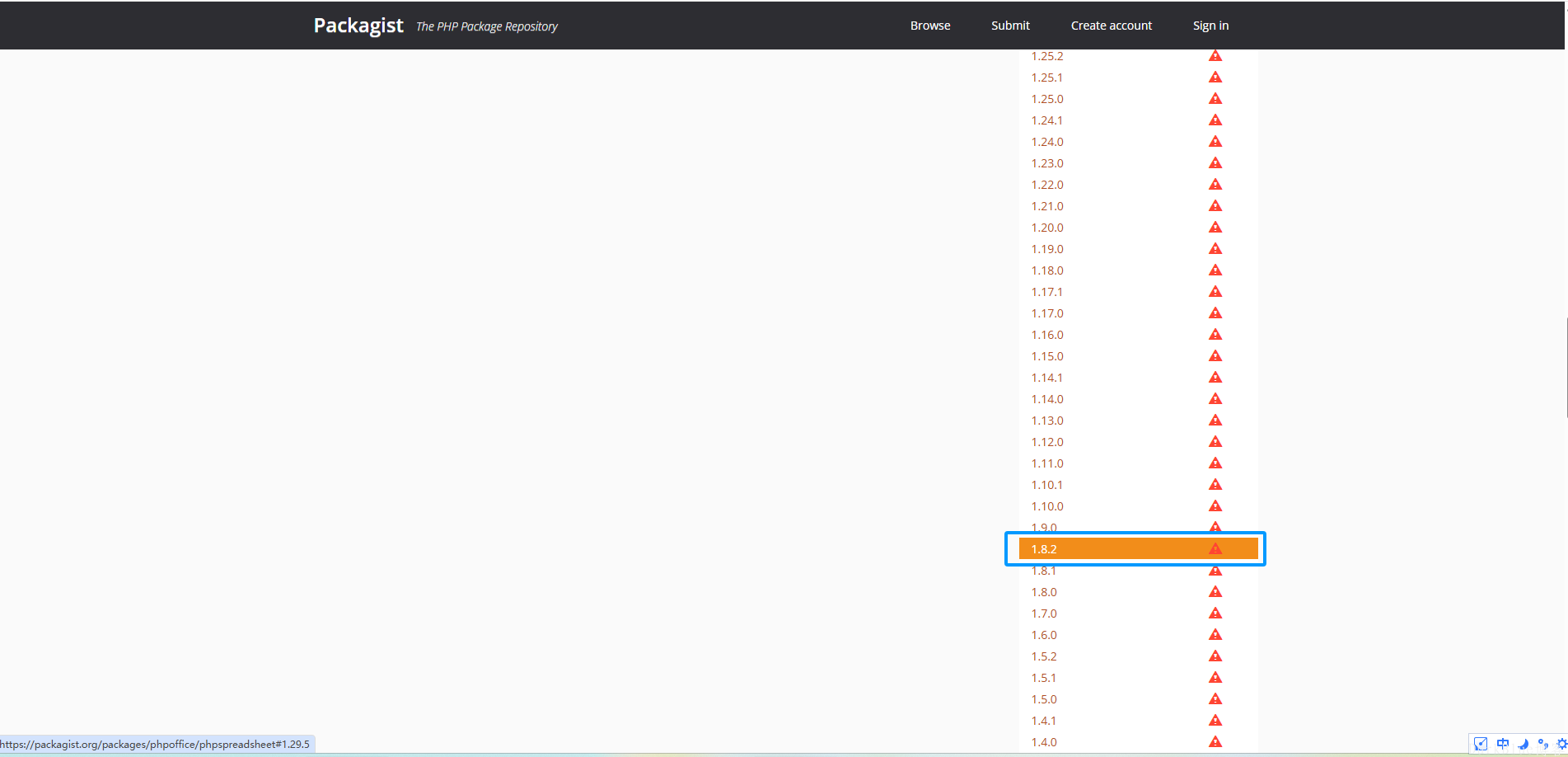 composer安装phpoffice/phpspreadsheet:1.8.2报告 because they are affected by security advisories安全漏洞问题 第2张 composer安装phpoffice/phpspreadsheet:1.8.2报告 because they are affected by security advisories安全漏洞问题 第2张
