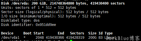 阿里云ECS云盘在线扩容服务器遇到的问题 NOCHANGE: partition 1 is size 419428319. it cannot be grown 第5张